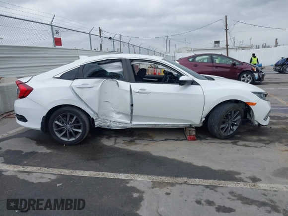 2019 Honda Civic Sedan EX with VIN 19XFC1F38KE210039, listed as a IAAI auction lot 41870809 with 23,391 mi miles. Bid and sale history available at carsss.com. Image 13.