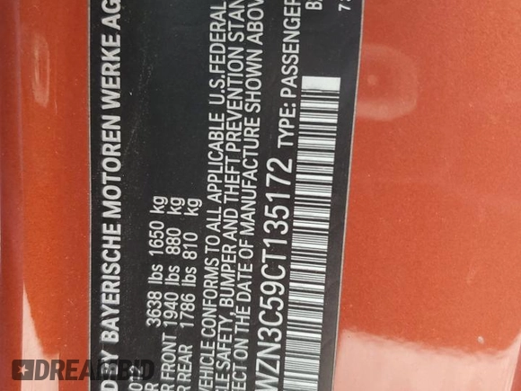 2012 MINI Convertible z VIN WMWZN3C59CT135172, wystawiony jako Copart lot #45593815 z przebiegiem 154 477 mil mil oraz Szkoda całkowita • Salvage title. Historia ofert i sprzedaży dostępna na DreamBid. Obrazek 14.