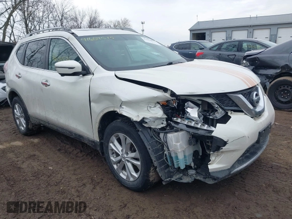 2016 Nissan Rogue SL with VIN 5N1AT2MV8GC810347, listed as a IAAI auction lot 41654575 with 102,662 mi miles and . Bid and sale history available at DreamBid. Image 1.