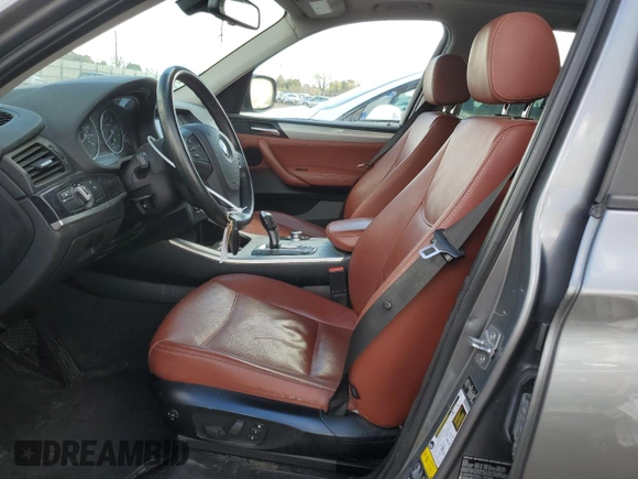 2012 BMW X3 28i with VIN 5UXWX5C55CL725394, listed as a Copart auction lot 48235345 with 132,791 mi miles and Salvage Title. Bid and sale history available at DreamBid. Image 7.