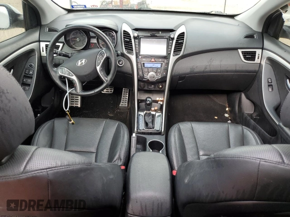 2017 Hyundai Elantra GT with VIN KMHD35LH5HU358721, listed as a Copart auction lot 71369104 with 93,123 mi miles and Salvage Title. Bid and sale history available at carsss.com. Image 8.