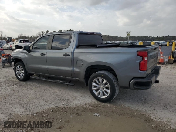 2020 Chevrolet Silverado 1500 Custom with VIN 3GCPWBEK4LG364229, listed as a Copart auction lot 48424615 with 57,742 mi miles and Salvage Title. Bid and sale history available at carsss.com. Image 2.