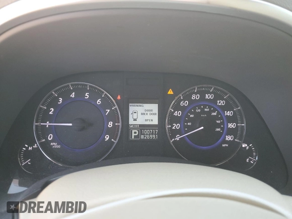 2014 Infiniti QX70 with VIN JN8CS1MW3EM412803, listed as a Copart auction lot 47872215 with 100,717 mi miles and Salvage Title. Bid and sale history available at carsss.com. Image 9.