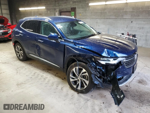 2023 Buick Envision Essence with VIN LRBFZPR42PD188553, listed as a Copart auction lot 49478065 with 9,879 mi miles and Salvage Title. Bid and sale history available at carsss.com. Image 4.