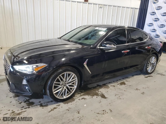 2021 Genesis G70 2.0T with VIN KMTG64LA7MU072306, listed as a Copart auction lot 46165345 with 78,452 mi miles and Clean Title. Bid and sale history available at carsss.com. Image 1.