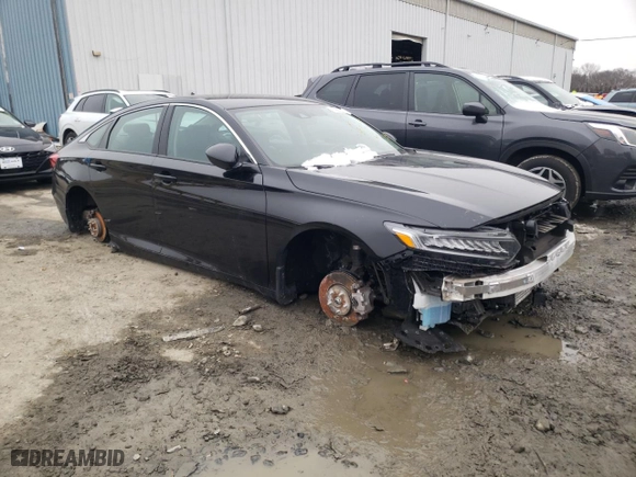 2022 Honda Accord Sedan Sport SE with VIN 1HGCV1F40NA115666, listed as a Copart auction lot 44984545 with 0 mi miles and Salvage Title. Bid and sale history available at carsss.com. Image 4.