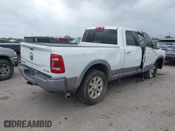 2021 Ram 2500 Laramie with VIN 3C6UR5FL7MG503085, listed as a IAAI auction lot 41937415 with 71,076 mi miles and . Bid and sale history available at DreamBid. Image 4.
