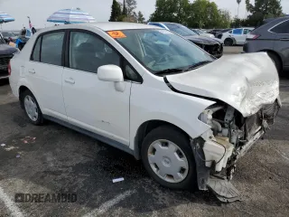 2008 Nissan Versa 1.8 S with VIN 3N1BC11E58L371074, listed as a Copart auction lot 46701965 with 49,467 mi miles and Salvage Title. Bid and sale history available at carsss.com. Image 4.