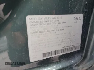 2017 Audi allroad Premium Plus with VIN WA18NAF41HA128851, listed as a Copart auction lot 49823844 with 45,564 mi miles. Bid and sale history available at carsss.com. Image 12.