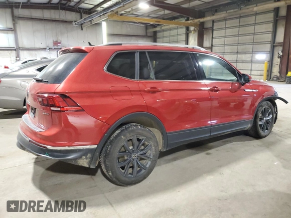 2022 Volkswagen Tiguan SE with VIN 3VV2B7AX6NM039012, listed as a Copart auction lot 55279705 with 54,011 mi miles and Salvage title. Bid and sale history available at DreamBid. Image 3.