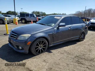 2008 Mercedes-Benz C 300 Sport with VIN WDDGF81X38F153705, listed as a Copart auction lot 52958775 with 93,355 mi miles and Salvage Title. Bid and sale history available at carsss.com. Image 1.