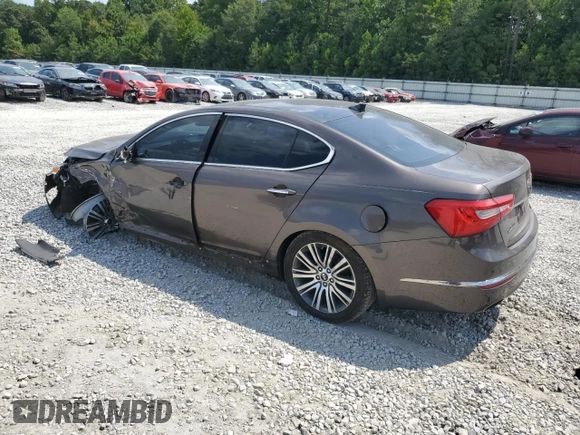 2015 Kia Cadenza Premium with VIN KNALN4D71F5185021, listed as a Copart auction lot 69857384 with 120,488 mi miles and Salvage Title. Bid and sale history available at carsss.com. Image 2.