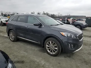 2018 Kia Sorento SX with VIN 5XYPKDA59JG402833, listed as a Copart auction lot 46151465 with 42,235 mi miles and Salvage Title. Bid and sale history available at carsss.com. Image 4.