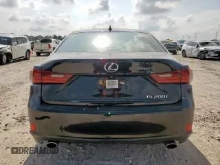 2016 Lexus IS 200t with VIN JTHBA1D22G5028725, listed as a Copart auction lot 57612325 with 85,552 mi miles and Salvage title. Bid and sale history available at DreamBid. Image 6.