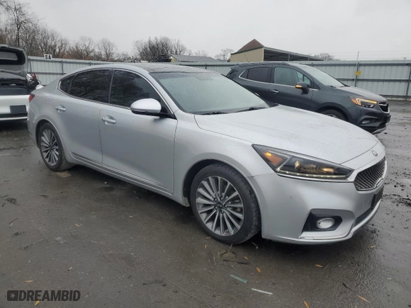 2017 Kia Cadenza Technology with VIN KNALC4J12H5081078, listed as a Copart auction lot 81816954 with 102,471 mi miles and Salvage Title. Bid and sale history available at carsss.com. Image 4.