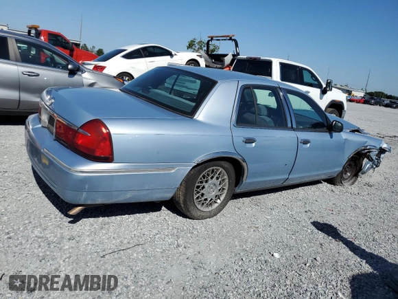 1999 Mercury Grand Marquis GS z VIN 2MEFM74W5XX711421, wystawiony jako Copart lot #53062605 z przebiegiem 106 913 mil mil oraz Nie do naprawy • Non repairable. Historia ofert i sprzedaży dostępna na DreamBid. Obrazek 3.