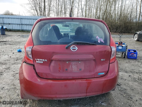 2014 Nissan Versa Note SV with VIN 3N1CE2CP9EL376258, listed as a Copart auction lot 50706055 with 182,892 mi miles and Salvage Title. Bid and sale history available at carsss.com. Image 6.