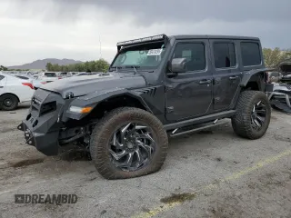 2020 Jeep Wrangler Unlimited Sahara High Altitude with VIN 1C4HJXEM3LW325375, listed as a Copart auction lot 59419295 with 11,129 mi miles and Salvage title. Bid and sale history available at DreamBid. Image 1.