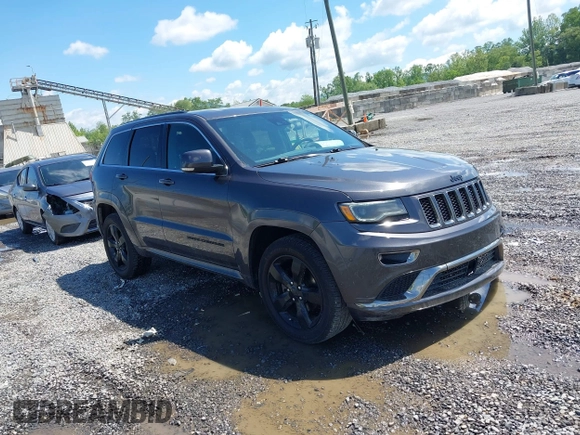 2016 Jeep Grand Cherokee Overland with VIN 1C4RJFCG6GC417485, listed as a IAAI auction lot 42210973 with 115,612 mi miles and . Bid and sale history available at DreamBid. Image 1.