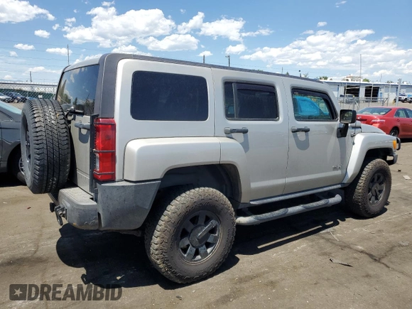 2007 Hummer H3 SUV with VIN 5GTDN13E078254585, listed as a Copart auction lot 60173854 with 96,873 mi miles and Non Repairable. Bid and sale history available at carsss.com. Image 3.