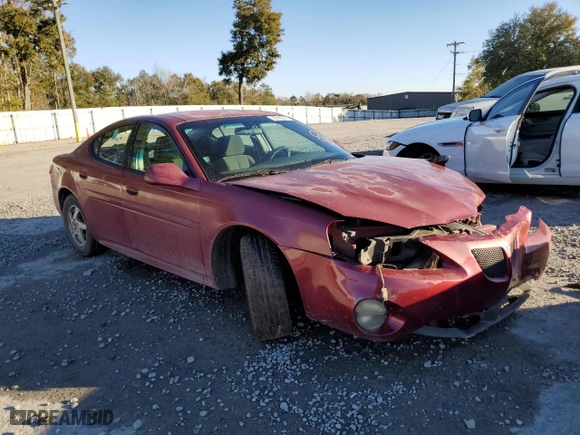 2004 Pontiac Grand Prix GT1 with VIN 2G2WP522241272842, listed as a Copart auction lot 42185785 with 0 mi miles and Salvage Title. Bid and sale history available at carsss.com. Image 4.