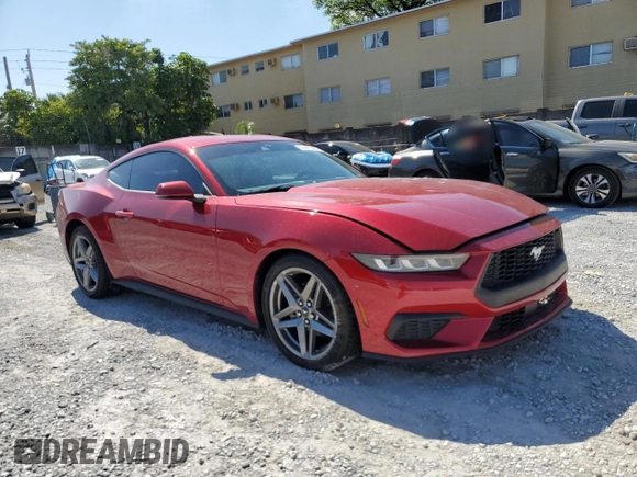 2024 Ford Mustang EcoBoost with VIN 1FA6P8TH0R5118769, listed as a Copart auction lot 52947385 with 8,296 mi miles and Salvage Title. Bid and sale history available at carsss.com. Image 4.