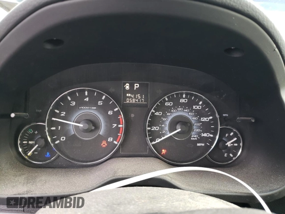 2010 Subaru Legacy 2.5i with VIN 4S3BMCA68A3241421, listed as a Copart auction lot 41120364 with 58,417 mi miles and Salvage Title. Bid and sale history available at carsss.com. Image 9.