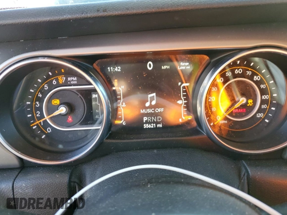 2019 Jeep Wrangler Unlimited Sport with VIN 1C4HJXDG4KW617918, listed as a Copart auction lot 81230004 with 55,621 mi miles and Non repairable. Bid and sale history available at DreamBid. Image 9.
