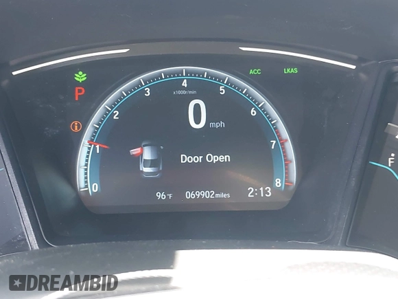 2020 Honda Civic LX with VIN 19XFC2F66LE213975, listed as a IAAI auction lot 42398098 with 69,902 mi miles and . Bid and sale history available at DreamBid. Image 15.