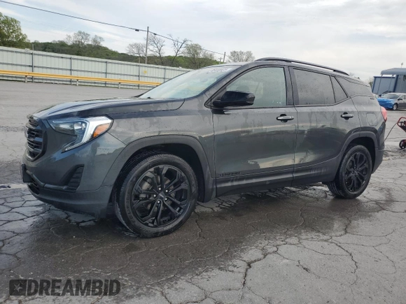 2019 GMC Terrain SLE with VIN 3GKALMEV8KL244030, listed as a Copart auction lot 53660025 with 142,220 mi miles and Salvage title. Bid and sale history available at DreamBid. Image 1.