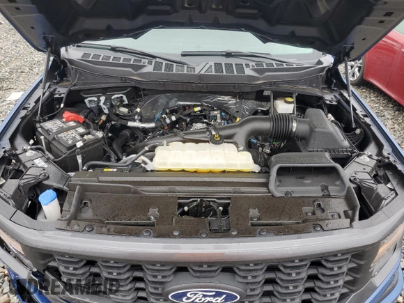 2024 Ford F-150 STX with VIN 1FTEW2KP1RFA60745, listed as a Copart auction lot 43377715 with 15,781 mi miles and Salvage Title. Bid and sale history available at carsss.com. Image 11.