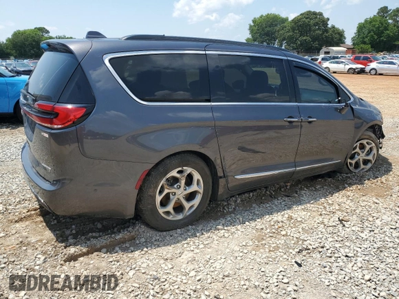 2022 Chrysler Pacifica Limited with VIN 2C4RC1GG2NR110438, listed as a Copart auction lot 59801895 with 92,954 mi miles and Salvage title. Bid and sale history available at DreamBid. Image 3.
