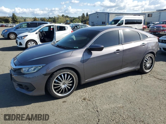 2017 Honda Civic Sedan LX with VIN 2HGFC2F54HH547684, listed as a Copart auction lot 51485985 with 139,066 mi miles and Salvage Title. Bid and sale history available at carsss.com. Image 1.