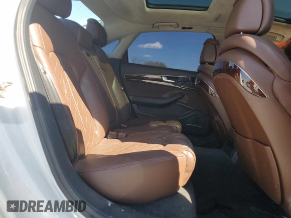 2014 Audi A8 4.0T with VIN WAUR2AFD9EN004542, listed as a Copart auction lot 50818845 with 75,908 mi miles and Salvage Title. Bid and sale history available at DreamBid. Image 10.