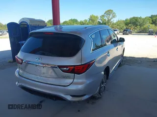 2020 Infiniti QX60 Luxe with VIN 5N1DL0MM2LC503968, listed as a IAAI auction lot 41797974 with 65,128 mi miles and . Bid and sale history available at DreamBid. Image 4.