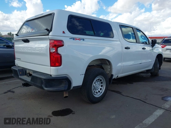 2023 Chevrolet Silverado 1500 with VIN 3GCPDAEK7PG236167, listed as a IAAI auction lot 41568306 with 21,659 mi miles and . Bid and sale history available at DreamBid. Image 4.