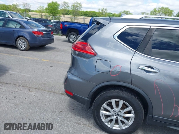 2017 Nissan Rogue SV with VIN KNMAT2MT4HP596082, listed as a IAAI auction lot 42320018 with 55,122 mi miles and . Bid and sale history available at DreamBid. Image 20.