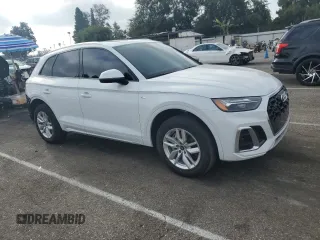 2023 Audi Q5 S line Premium with VIN WA1GAAFY8P2122385, listed as a Copart auction lot 71277064 with 13,629 mi miles and Salvage title. Bid and sale history available at DreamBid. Image 4.