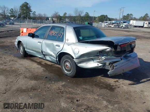 1996 Mercury Grand Marquis GS with VIN 2MELM74W7TX702815, listed as a IAAI auction lot 41452207 with 269,305 mi miles and . Bid and sale history available at DreamBid. Image 3.