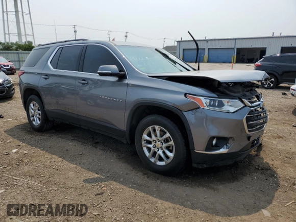 2019 Chevrolet Traverse LT Cloth z VIN 1GNERGKW6KJ214436, wystawiony jako Copart lot #60448095 z przebiegiem 79 230 mil mil oraz Szkoda całkowita • Salvage title. Historia ofert i sprzedaży dostępna na DreamBid. Obrazek 4.