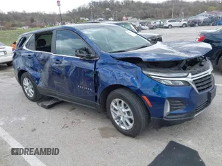 2023 Chevrolet Equinox LT with VIN 3GNAXKEG1PS120109, listed as a IAAI auction lot 41831535 with 51,379 mi miles and . Bid and sale history available at carsss.com. Image 1.