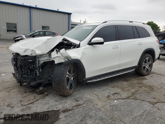 2022 Mercedes-Benz GLS 450 with VIN 4JGFF5KE7NA630075, listed as a Copart auction lot 53531905 with 69,086 mi miles and Salvage title. Bid and sale history available at DreamBid. Image 1.