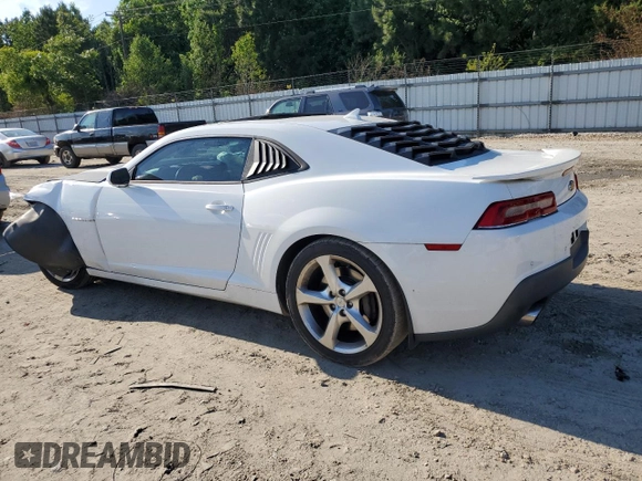 2015 Chevrolet Camaro SS with VIN 2G1FK1EJ4F9305438, listed as a Copart auction lot 58135185 with 62,966 mi miles and Salvage title. Bid and sale history available at DreamBid. Image 2.