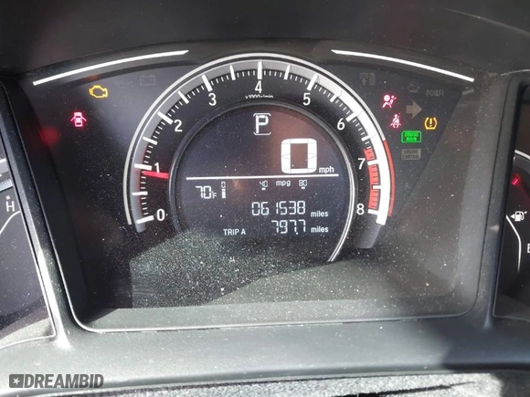 2017 Honda Civic Sedan LX with VIN 19XFC2F55HE075957, listed as a IAAI auction lot 41713041 with 61,538 mi miles. Bid and sale history available at carsss.com. Image 15.