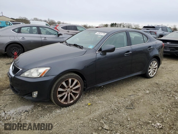 2007 Lexus IS 250 with VIN JTHCK262972018893, listed as a Copart auction lot 52823775 with 236,155 mi miles and Clean Title. Bid and sale history available at carsss.com. Image 1.