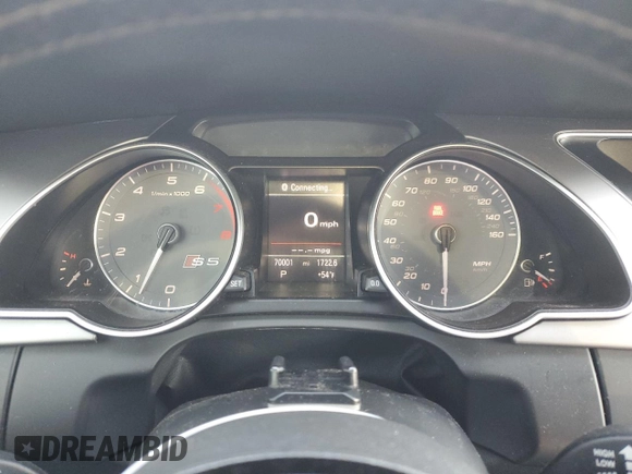 2014 Audi S5 Prestige z VIN WAUVGAFRXEA032658, wystawiony jako Copart lot #79515874 z przebiegiem 70 001 mil mil oraz Szkoda całkowita • Salvage title. Historia ofert i sprzedaży dostępna na DreamBid. Obrazek 9.