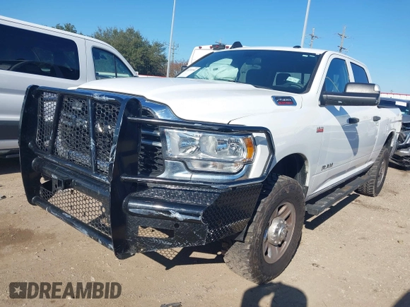 2021 Ram 2500 Tradesman with VIN 3C6UR5CJ2MG533937, listed as a IAAI auction lot 41079255 with 77,722 mi miles. Bid and sale history available at carsss.com. Image 2.