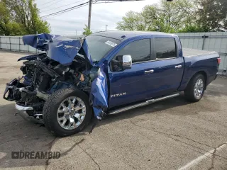 2021 Nissan Titan SL z VIN 1N6AA1ED5MN502284, wystawiony jako Copart lot #54158975 z przebiegiem 35 265 mil mil oraz Szkoda całkowita • Salvage title. Historia ofert i sprzedaży dostępna na DreamBid. Obrazek 1.