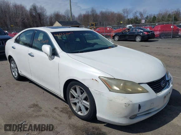 2007 Lexus ES 350 with VIN JTHBJ46G672014547, listed as a IAAI auction lot 41933609 with 270,946 mi miles. Bid and sale history available at carsss.com. Image 1.