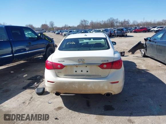 2015 Infiniti Q50 Premium z VIN JN1BV7AR0FM403268, wystawiony jako IAAI lot #41994978 z przebiegiem 125 399 mil mil oraz . Historia ofert i sprzedaży dostępna na DreamBid. Obrazek 16.